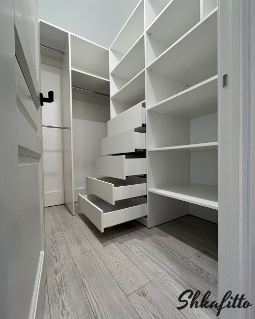 Гардеробная Белый Платинум