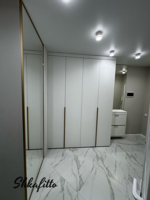 Шкаф с зеркалом в прихожую на Интернациональной